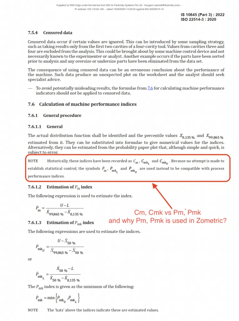 Machine capability standard ISO 22514-3: 2020