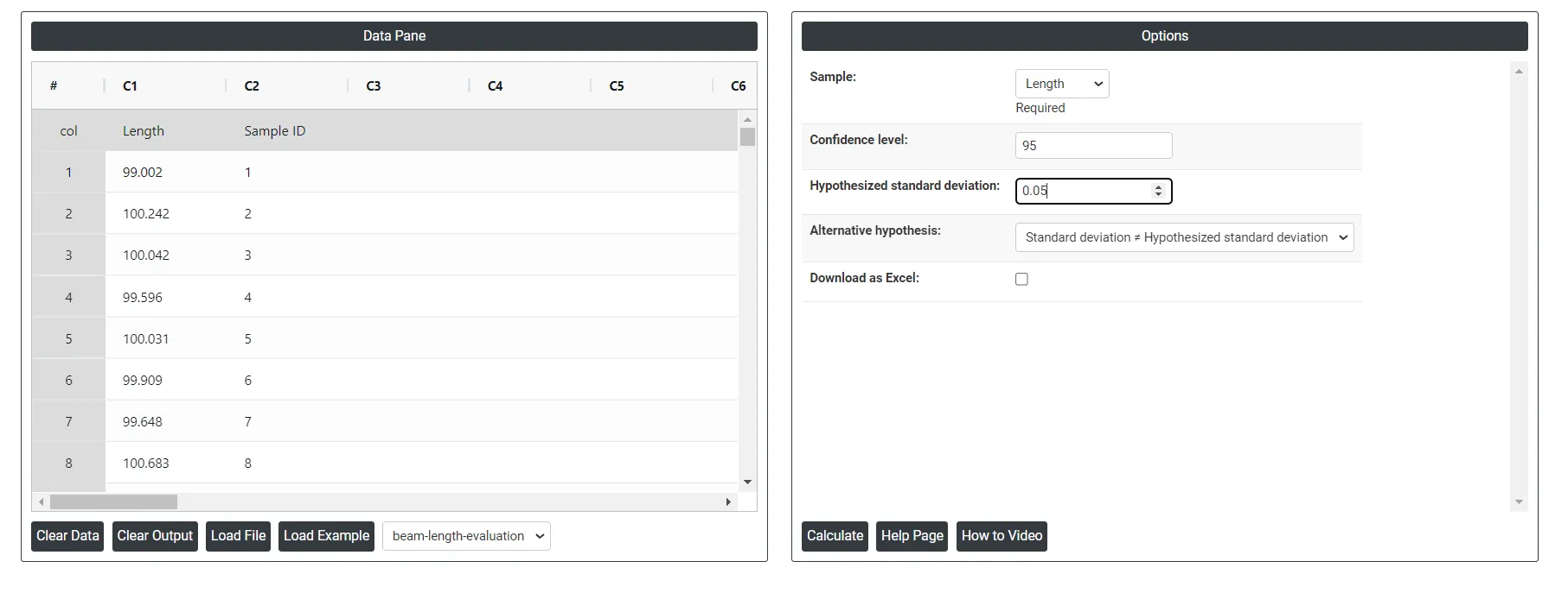 One variance test — figure 2