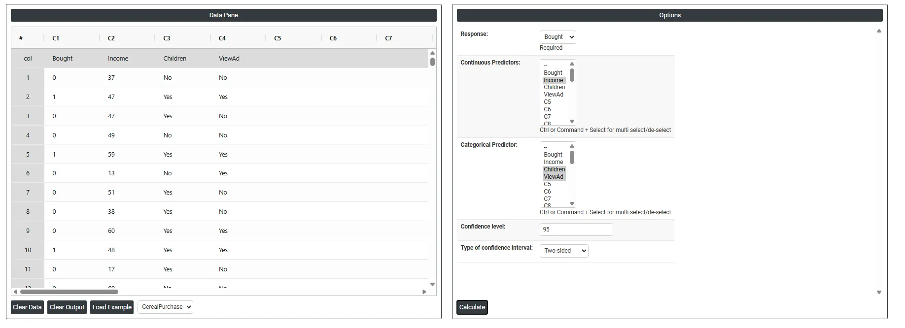 Binary Logistic Regression — figure 2