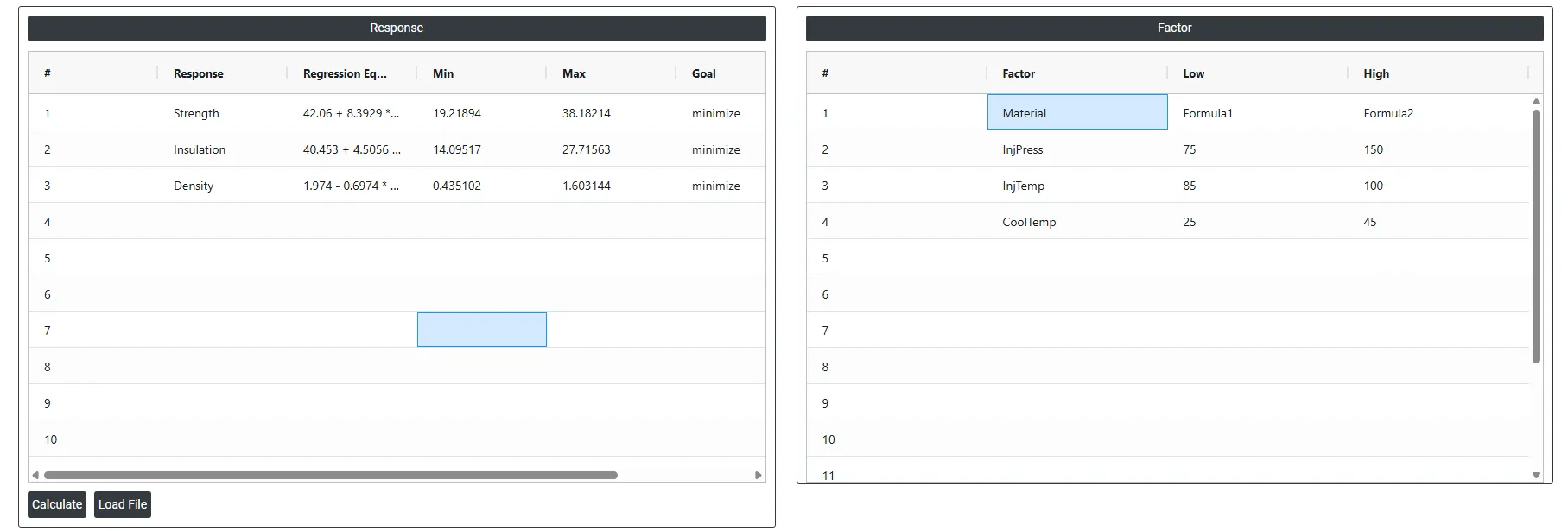 Response optimizer — figure 2
