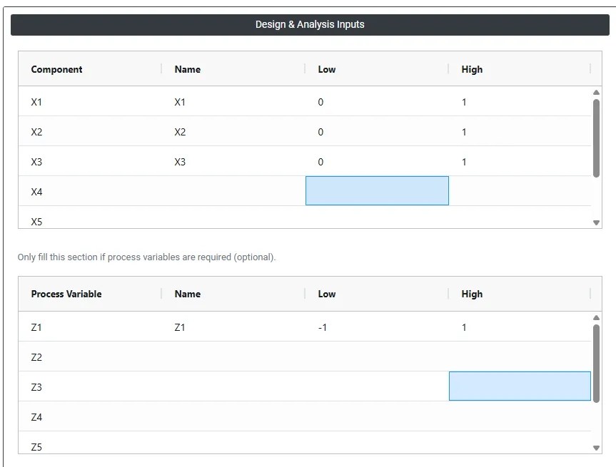 Create & Analyse Mixture DoE — figure 1
